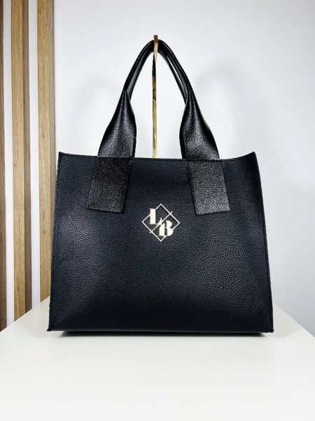 Laura Biaggi Torebka Shopper Na Ramię Czarna