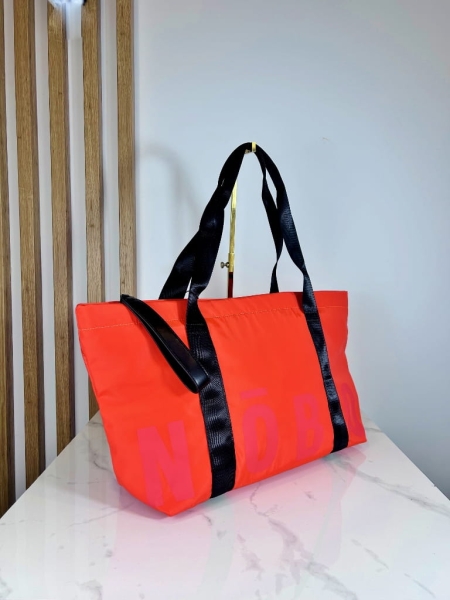 Nobo torba shopper sportowa weekendówka pomarańczowa