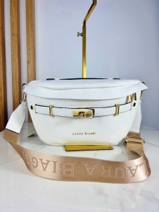 Laura Biaggi torebk nerka saszetka  białą