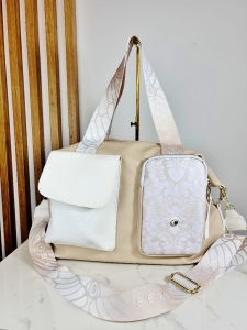 ego torba shopper weekendówka beżowa