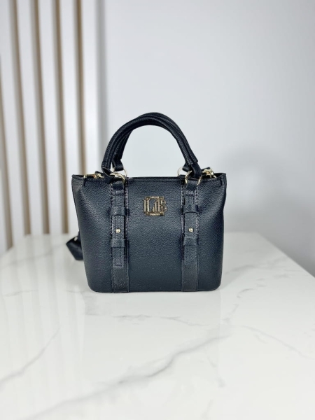 Laura Biaggi mała torebka kuferek czarny