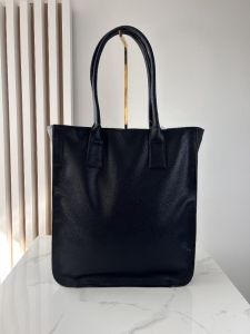 Laura Biaggi torba shopper czarna z kieszeniami
