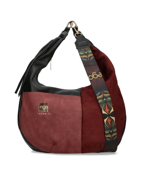 Ego torba shopper duża totemic bordowa czerwona