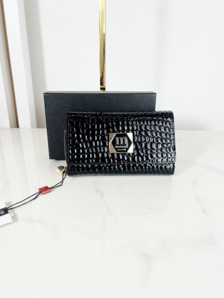 Skórzany portfel Monnari czarny