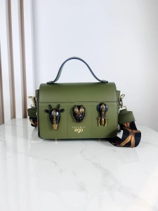 Ego torebka kuferek animals z głowami zwierząt zielona