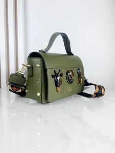 Ego torebka kuferek animals z głowami zwierząt zielona