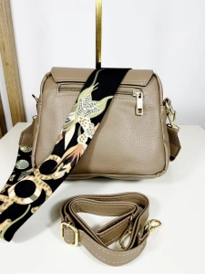 Ego skórzana torebka listonoszka z pszczółką