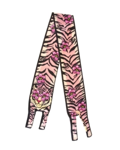 Ego skórzana torebka z apaszką kolorowa beżowa