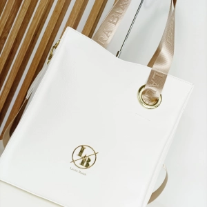Laura Biaggi  Duża Torebka Shopper Biała