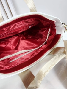 Laura Biaggi Torebka Shopper Biała z Kieszonkami