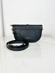 Laura Biaggi torebka listonoszka z klapką czarna