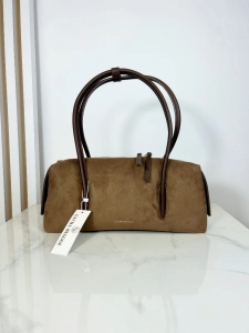 Laura Biaggi torebka na ramię brązowa baguette bag