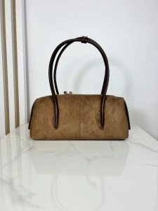 Laura Biaggi torebka na ramię brązowa baguette bag