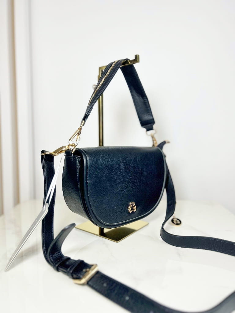 Lulu Castagnette torebka listonoszka półksiężyc czarna 