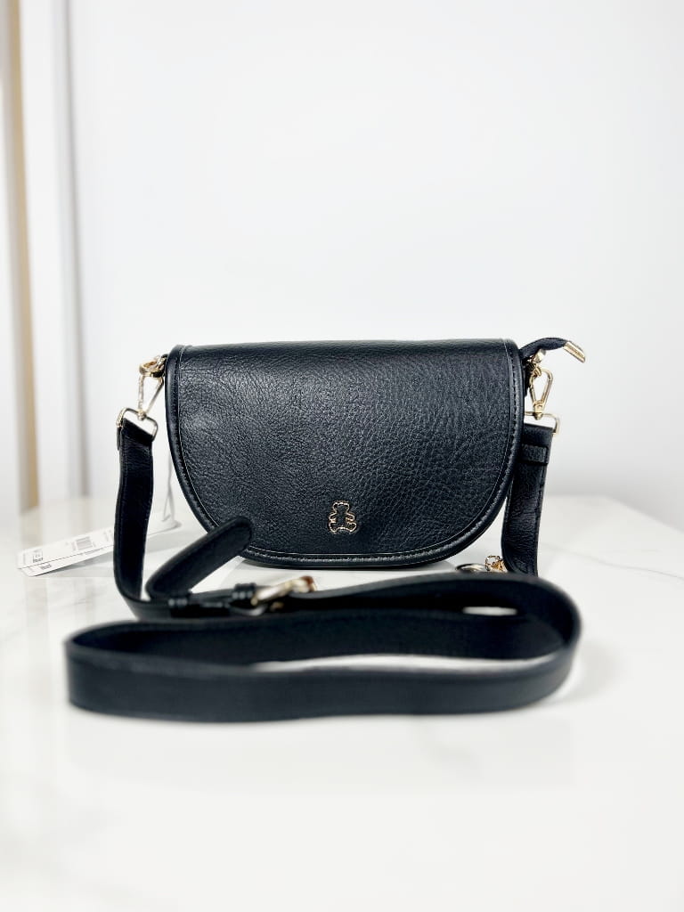 Lulu Castagnette torebka listonoszka półksiężyc czarna 