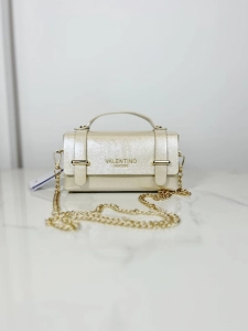 Valentino Creations mini torebka beżowo złota