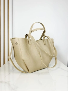 Gallantry torba shopper na ramię beżowa
