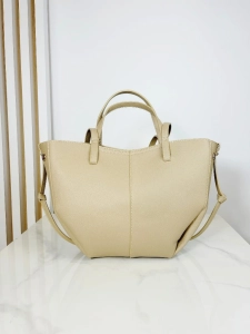 Gallantry torba shopper na ramię beżowa
