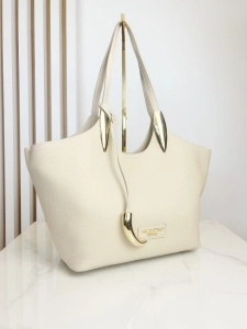 Valentino Creations torba shopper na ramię jasno beżowa