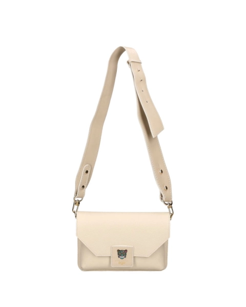 Ego torebka nerka z klapką jasno beżowa