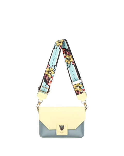 Ego torebka nerka z klapką niebieska