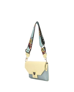 Ego torebka nerka z klapką niebieska