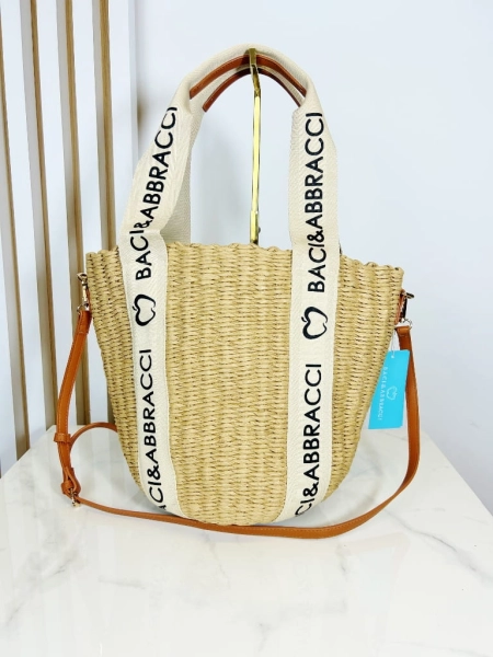 Baci&Abbracci torebka shopperka koszyk na lato