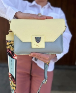 Ego torebka nerka z klapką niebieska