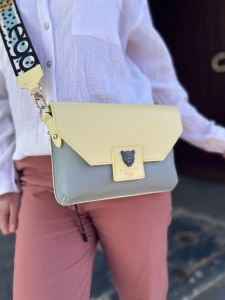 Ego torebka nerka z klapką niebieska