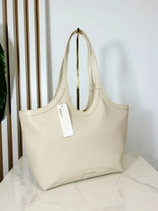 Laura Biaggi torba shopper na ramię jasno beżowa