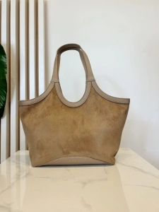 Laura Biaggi torba shopper na ramię beżowa