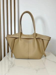 Laura Biaggi elegancka torba shopper na ramię beżowa