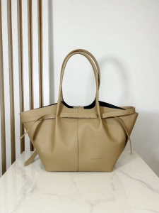 Laura Biaggi elegancka torba shopper na ramię beżowa