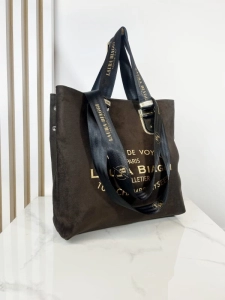 Shopperka Laura Biaggi z Napisami Brązowa
