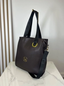 Laura Biaggi DużaTorebka Shopper Brązowa