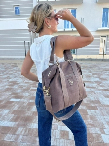 Laura Biaggi Torebka Shopper Fango