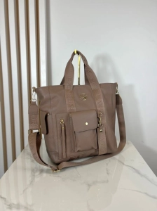 Laura Biaggi Torebka Shopper Fango z Kieszonkami