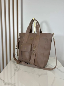 Laura Biaggi Torebka Shopper Fango z Kieszonkami