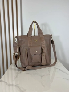 Laura Biaggi Torebka Shopper Fango z Kieszonkami