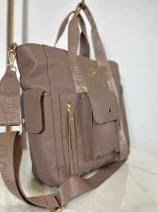 Laura Biaggi Torebka Shopper Fango z Kieszonkami