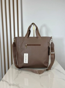 Laura Biaggi Torebka Shopper Fango z Kieszonkami