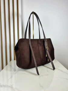 Laura Biaggi torba shopper brązowa czekoladowa