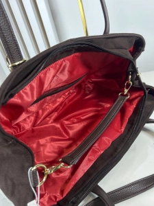 Laura Biaggi torba shopper brązowa czekoladowa