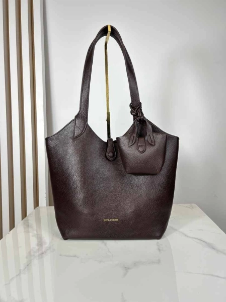 Regina Schrecker torebka shopper z portfelikiem brązowa czekoladowa