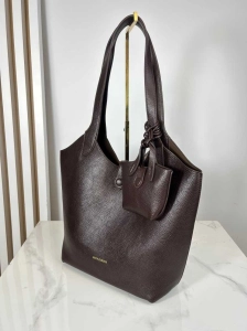 Regina Schrecker torebka shopper z portfelikiem brązowa czekoladowa