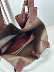 Regina Schrecker torebka shopper z portfelikiem brązowa