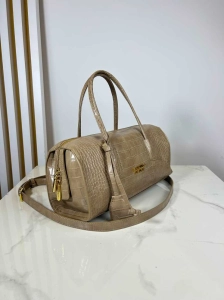 Torebka Baguette Bag beżowa kroko
