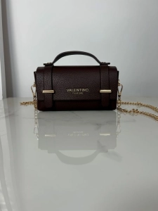 Valentino Creations mini torebka na łańcuszku brązowa czekoladowa