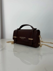 Valentino Creations mini torebka na łańcuszku brązowa czekoladowa