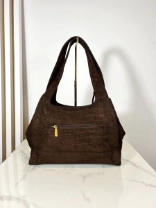 torebka shopper czekoladowy brąz ekozamsz